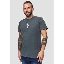 Recovered T-Shirt "Disney Goofy Side Profile", Herren, Gr. S, schwarz, 100% Baumwolle, bedruckt, normal, Rundhals, Shirts T-Shirt, im zeitlosen Design