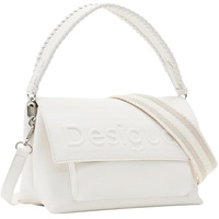 Desigual Women's Half Logo 24 VE Accessories PU Across Body Bag, White