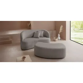 LeGer Home by Lena Gercke Polsterhocker Dilara 143 x 45 x 68 cm Grau/Silber
