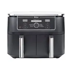 Ninja Heißluftfritteuse  9 5 Liter  6 Zubereitungsfunktionen  Dual Zone  Sync-Funktion  schwarz  AF400EU