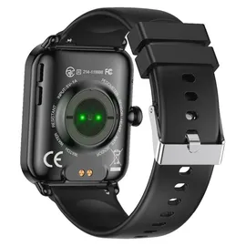 Bea-fon Watch 102 BT 44 mm Kunststoffgehäuse Schwarz Sportarmband Schwarz S/M
