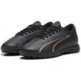 Puma Ultra Play TT Jr Soccer Shoe, Black-Copper Rose, 37.5 EU