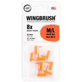 Wingbrush WINGBRUSH® Interdentalbürste Refill-Set 8 M/L (ISO 3) x Wechselbürsten + Reiseetui | Bekannt aus "Die Höhle der Löwen"
