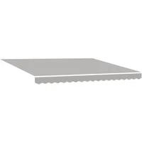 VidaXL Manuelle einziehbare Markise mit LED Licht grau 400x300