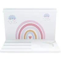 KLEINE KEKSE Regal Regenbogen kompatibel mit Toniebox, Standregal und zum Aufhängen, 25 bis 35 Tonies (Mit Platz für Box)