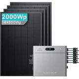 Zendure SolarFlow 2400 Pro Stromspeicher 2,4kWh Komplett system - 2000Wp ‚Äì 4 Module üî• / Ohne Erweiterungsakku / Ohne HAL
