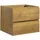 Badplaats Waschbeckenunterschrank Angela 2 Schubladen 60 x 50 x 48 cm Eiche