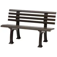 Proregal Gartenbank Antigua | 2-Sitzer | Braun Kunststoff 120x74x54