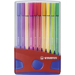 STABILO Fasermaler Pen 68 ColorParade 6820-04 – 20 Stück, kompatibel mit Stabilo 6820-04