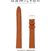 Hamilton Leder Khaki Auto Band-set Leder-braun-18/16 H690.604.201 - braun