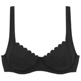 LASCANA Bügel-Bikini-Top Damen schwarz Gr.36 Cup D