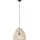 Brilliant Minster 1-flg. E27 25W Rattan-Textil
