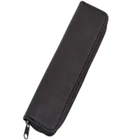 Alassio 2731 - Schreibgeräteetui aus Polyester, Etui in schwarz, Stiftetui ca. 17 x 5 x 2 cm, kompaktes Stoffetui mit Stiftschlaufen für 2 Schreibgeräte