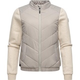 Damen leichte Hybrid-Bomberjacke kurz YOUMODO Bone Gr M M