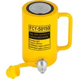 VEVOR Hydraulischer Wagenheber Hydraulikzylinder 50 t 150 mm Hub, Hydraulischer Rangierwagenheber mit Tragbarer Griff Gelb für Elektrizität, Stah...