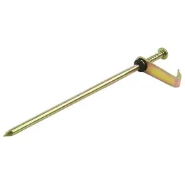 PRO PLUS Felsbodenhering aus Stahl mit Haken, 21cm, 6er-Pack