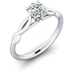 Verlobungsring VR27 585er Weiflgold - 7816