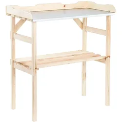Holz Gartenpflanztisch Gärtnertisch Blumentisch Pflanztisch Pflanzregal