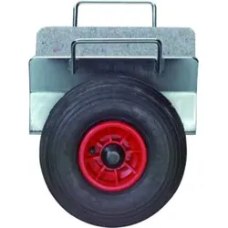 BS Rollen Plattenklemmwagen 3L Rad Ø 260mm Gummi, Tragk. 250kg