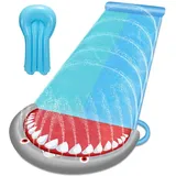 Swanew - Wasserrutsche Water Slide Rutsche Wasser Wasserbahn Rutschmatte Kinder 5.51.45m
