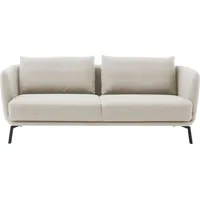 Schöner Wohnen 3-Sitzer "Pearl - 5 Jahre Hersteller-Garantie, auch in Bouclé", weiß, B:210cm H:71cm T:91cm, 96% Polyester, 4% Polyacryl, SCHÖNER WOHNEN-KOLLEKTION, Sofas, Maße (B/H/T): 210/71/91 cm, Füße Metall