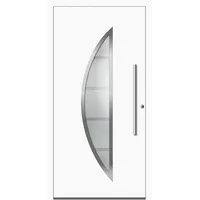 Aluminium Haustür "SUSAN" 78 mm RC2 Weiß RAL 9016 beidseitig innen öffnend DIN rechts