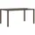 vidaXL Gartentisch mit Glasplatte 150 x 90 x 75 cm Braun