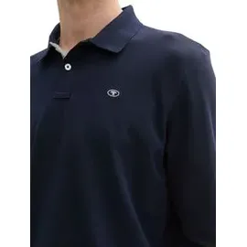 Tom Tailor Langärmliges Piqué Poloshirt Blau M