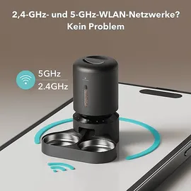 PETLIBRO GRANARY WIFI DUAL ESSENSCHALE SCHWARZ Futterautomat