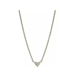 Pandora Kette mit Anhänger Drei Sterne Herz Zirkonia Gold