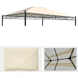 Ersatzbezug für Dach Pergola Pavillon Calpe 4x3m ~ creme