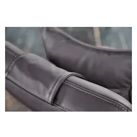 KAWOLA Relaxliege CAVAL Leder dunkelgrau