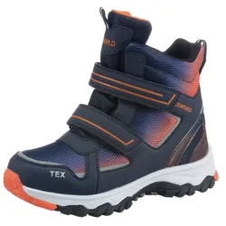 Winterstiefel KIDSWORLD Gr. 33, blau (navy-orange) Kinder Schuhe