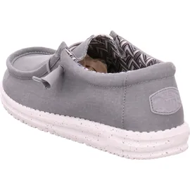 HEYDUDE Wally Canvas Herren Light Grey 41