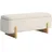Homcom Polsterbank Leinenoptik Cremeweiß 111 x 44 x 44,5 cm