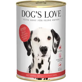 Dog's Love Classic Rind mit Apfel, Spinat & Zucchini 6 x 400 g