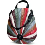 DEEVORCA Rucksäcke für Damen Exquisit Frauen Rucksack Multi Pocket Anti Diebstahl Rucksack Arbeit Rucksack Reise Urlaub Tagesrucksack Schulrucksack Wasserdichtes PU Leder Rot
