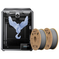 Creality K1 3D-Drucker, 600mm/s maximale Geschwindigkeit mit Creality 2 Rollen 1,75-mm-Hochgeschwindigkeits PLA Filament(600mm/s) --Grau