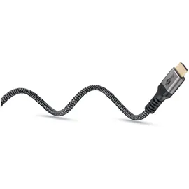 goobay HDMI-Kabel 2.1 3 m Grau/Schwarz/Silber