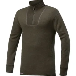 Woolpower Zip Turtleneck 400 pine green,