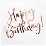 Partydeco Servietten Happy Birthday
