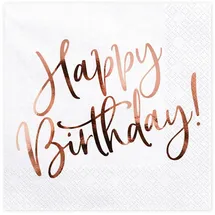 Partydeco Servietten Happy Birthday