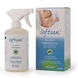 Softsan Protect Milbenspray 500 ml, starker Milbenschutz, Langzeitschutz für Matratzen, Polster, Textilien. Mittel gegen Hausstaubmilben und Milbenkot