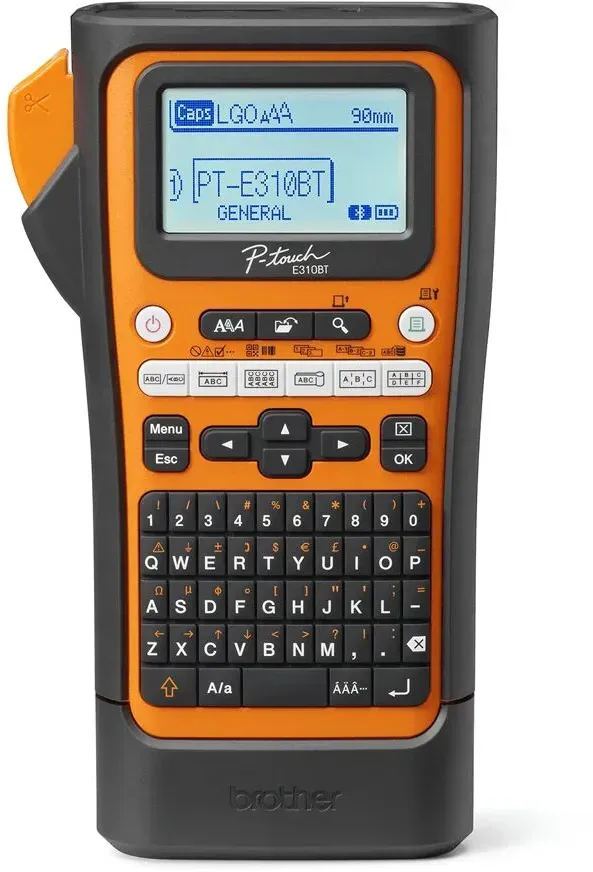 Brother PT-E310BTVP Etikettendrucker Wärmeübertragung 180 x 180 DPI 20 mm/sek Verkabelt & Kabellos HSE/TZe Bluetooth QWERTY