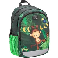 Belmil® Kindergartenrucksack Kiddy Plus Star Jungle 2020 Kunstfaser grün