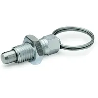 Ganter norm Ganter Normelemente GN 717-4-M8X1-AK-ST Rastbolzen, silber, 2