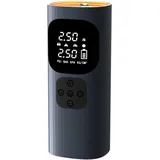 Elektrische Luftpumpe, 150 PSI Mini Tragbar Akku Kompressor 6000mAh Fahrradpumpe mit 4 Adapter für Auto Motorrad Fahrrad Bälle, Akku Luftpumpe