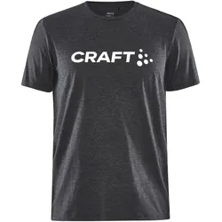 CRAFT Community Logo T-Shirt Herren 999200 - black melange XS