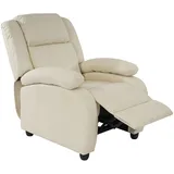 MCW Fernsehsessel Relaxsessel Liege Sessel Glasgow, Kunstleder creme