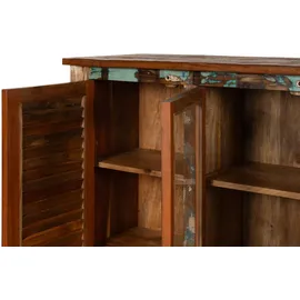 MASSIVMOEBEL24.DE Highboard 155 x 150 x 45 cm Mehrfarbig